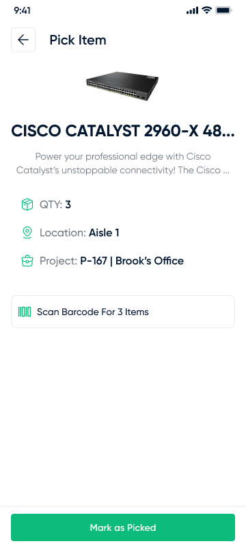 Item details scan not required state